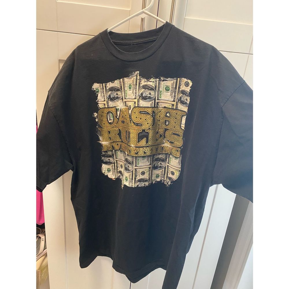 Alpine Stars Cash Rules Everything XXL Hip Hop T Shirt